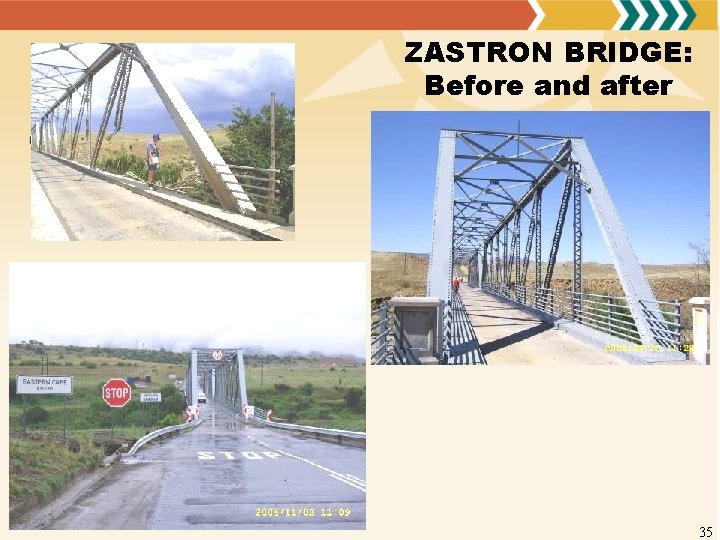 ZASTRON BRIDGE: Before and after 35 