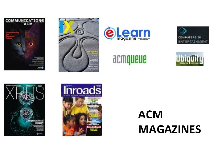 ACM MAGAZINES 