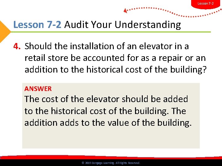 Lesson 7 -2 Audit Your Understanding 4. Should the installation of an elevator in Lesson 7 -2 Audit Your Understanding 4. Should the installation of an elevator in