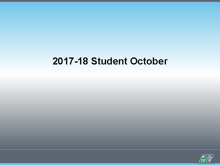 2017 -18 Student October 