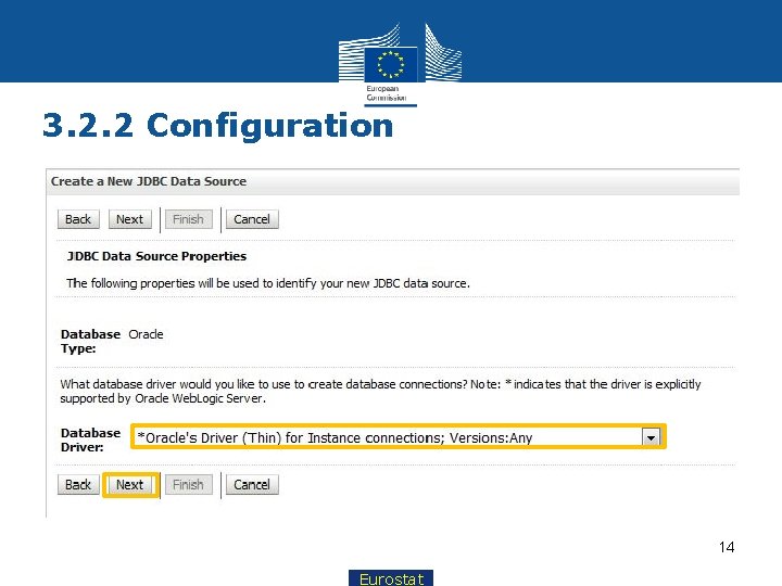 3. 2. 2 Configuration 14 Eurostat 