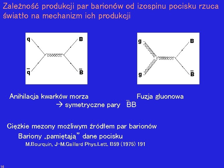Zależność produkcji par barionów od izospinu pocisku rzuca światło na mechanizm ich produkcji q