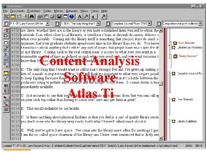 Content Analysis Software Atlas Ti 