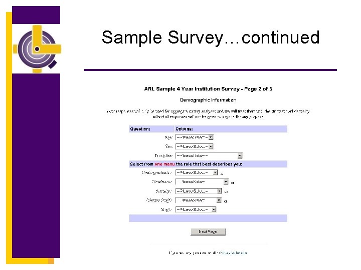 Sample Survey…continued 