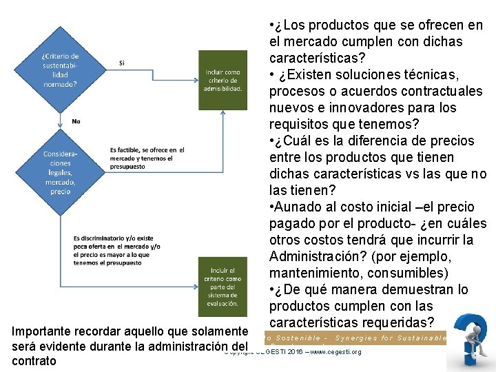  • ¿Los productos que se ofrecen en el mercado cumplen con dichas características?