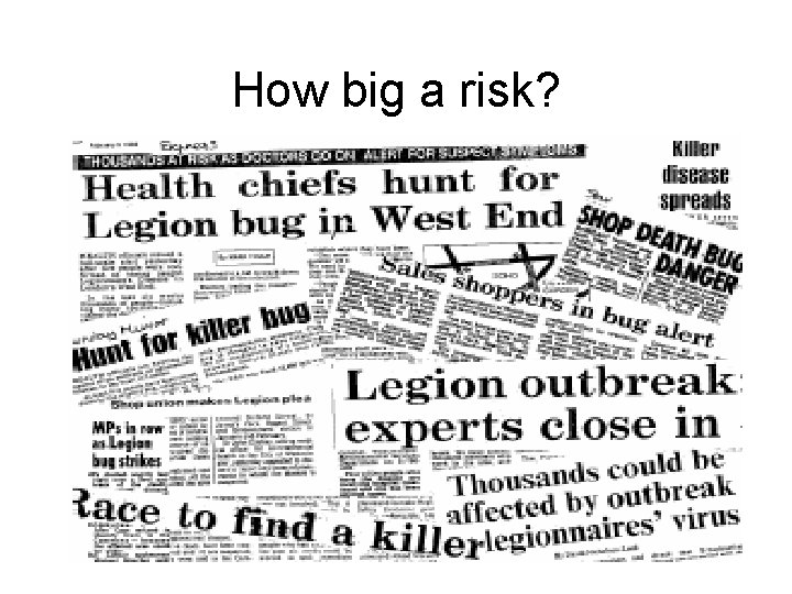 How big a risk? 