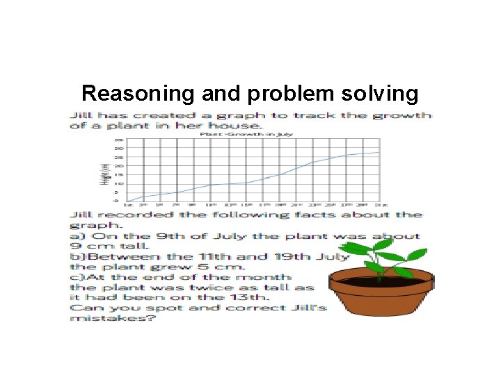 Reasoning and problem solving 