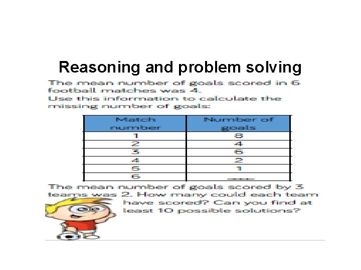 Reasoning and problem solving 