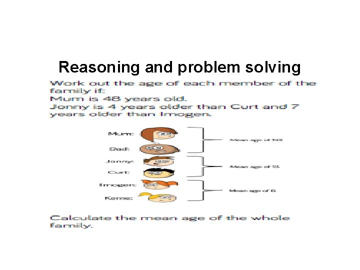 Reasoning and problem solving 