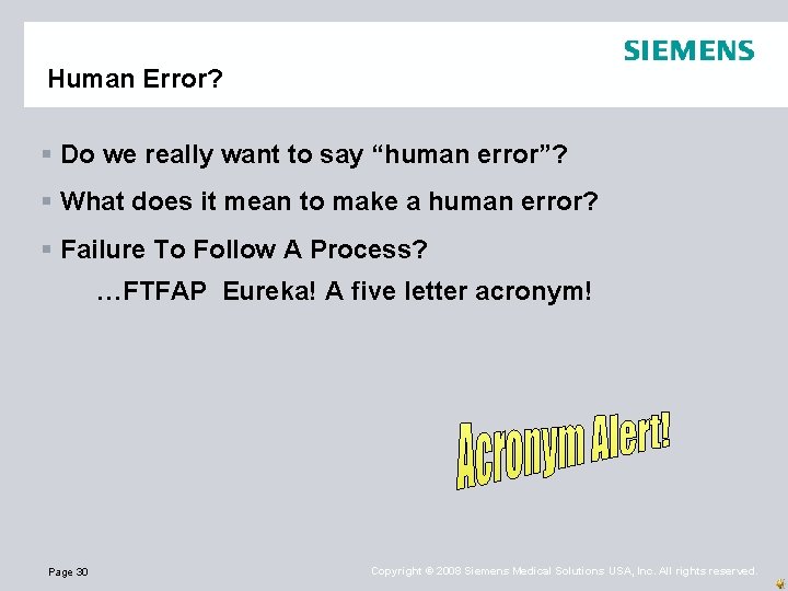 Human Error? § Do we really want to say “human error”? § What does