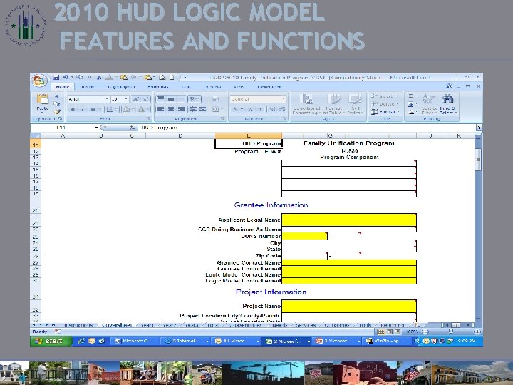 2010 HUD LOGIC MODEL FEATURES AND FUNCTIONS 