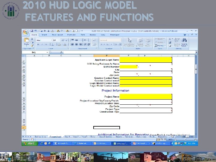 2010 HUD LOGIC MODEL FEATURES AND FUNCTIONS 