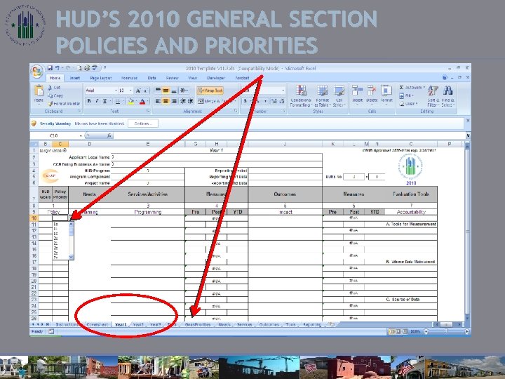 HUD’S 2010 GENERAL SECTION POLICIES AND PRIORITIES 