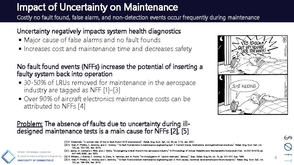 Impact of Uncertainty on Maintenance Costly no fault found, false alarm, and non-detection events