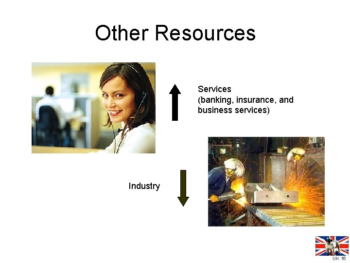 Other Resources Services (banking, insurance, and business services) Industry UK 16 