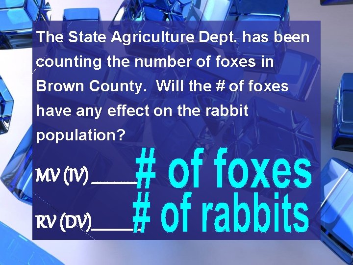 The State Agriculture Dept. has been counting the number of foxes in Brown County.