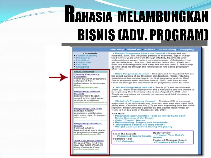 RAHASIA MELAMBUNGKAN BISNIS (ADV. PROGRAM) 