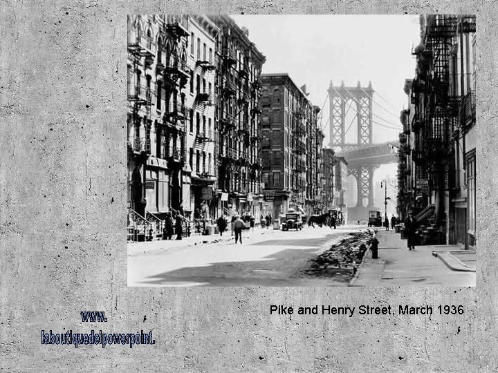 Pike and Henry Street, March 1936 