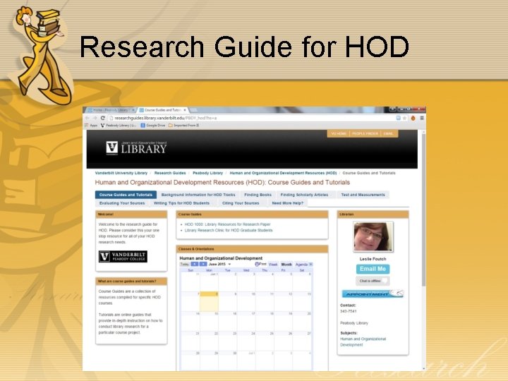 Research Guide for HOD 