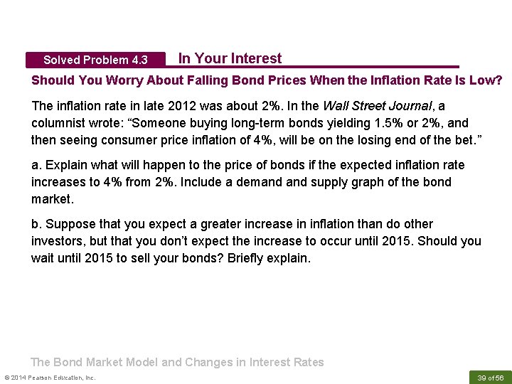 Solved Problem 4. 3 In Your Interest Should You Worry About Falling Bond Prices