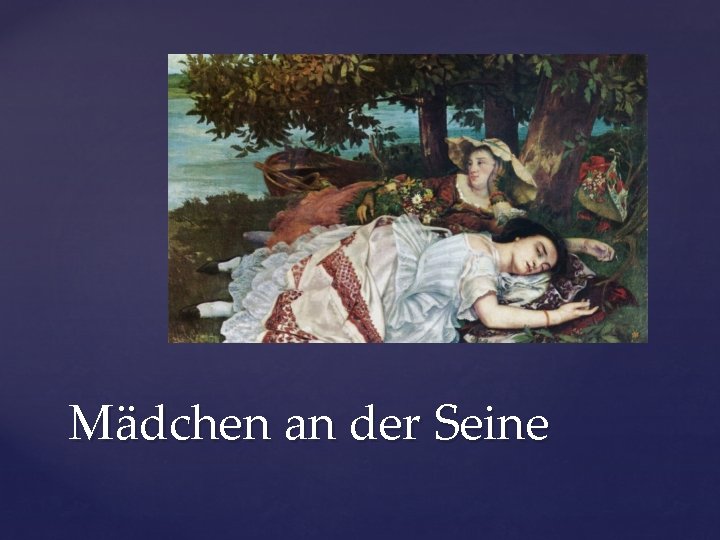 Mädchen an der Seine 