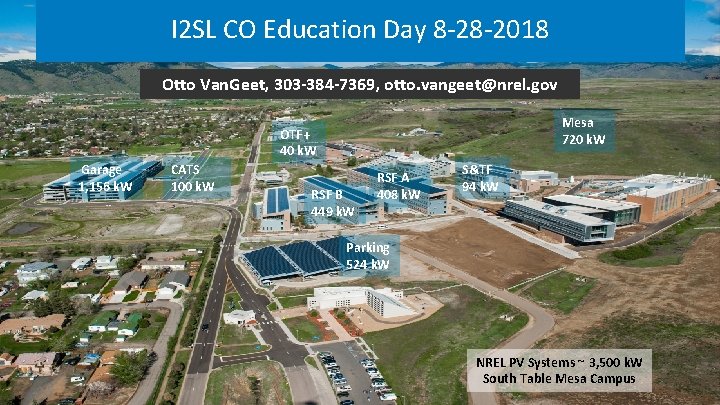I 2 SL CO Education Day 8 -28 -2018 Otto Van. Geet, 303 -384