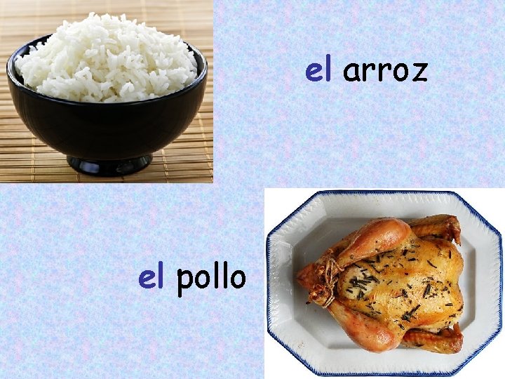 el arroz el pollo 