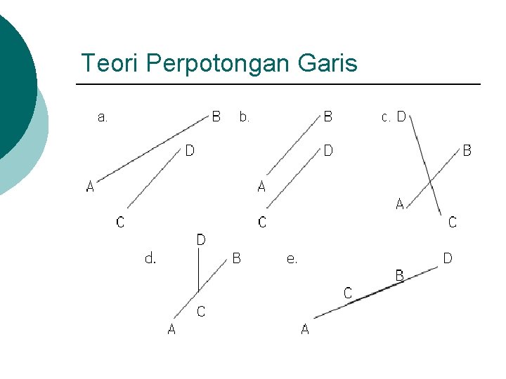 Teori Perpotongan Garis 