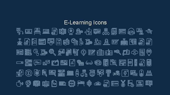 E-Learning Icons 