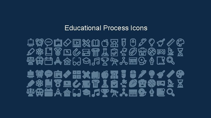 Educational Process Icons 