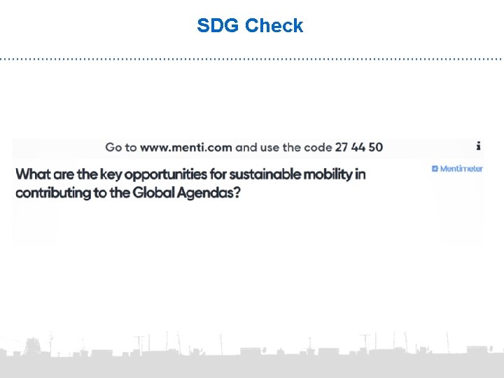 SDG Check 