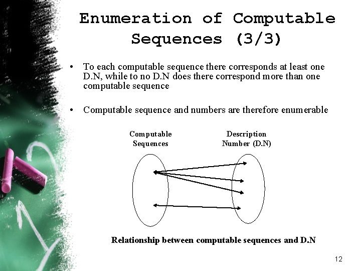 Enumeration of Computable Sequences (3/3) • To each computable sequence there corresponds at least Enumeration of Computable Sequences (3/3) • To each computable sequence there corresponds at least