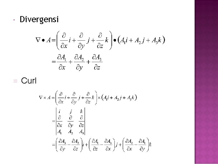  Divergensi n Curl 