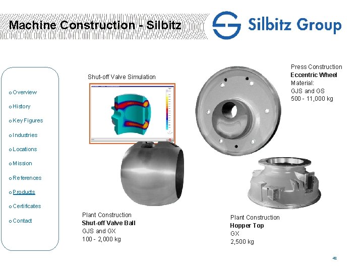 Machine Construction - Silbitz Press Construction Eccentric Wheel Material: GJS and GS 500 -