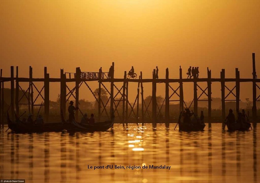 Le pont d’U Bein, région de Mandalay 