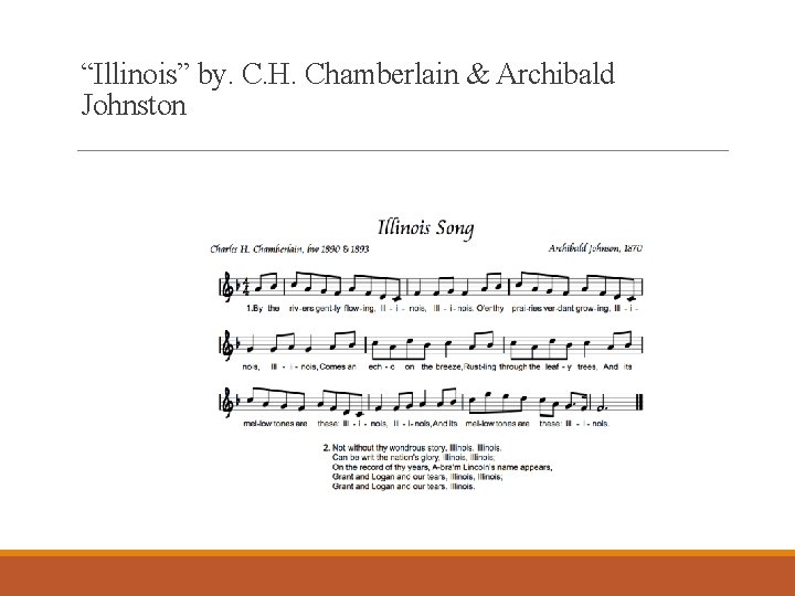 “Illinois” by. C. H. Chamberlain & Archibald Johnston 