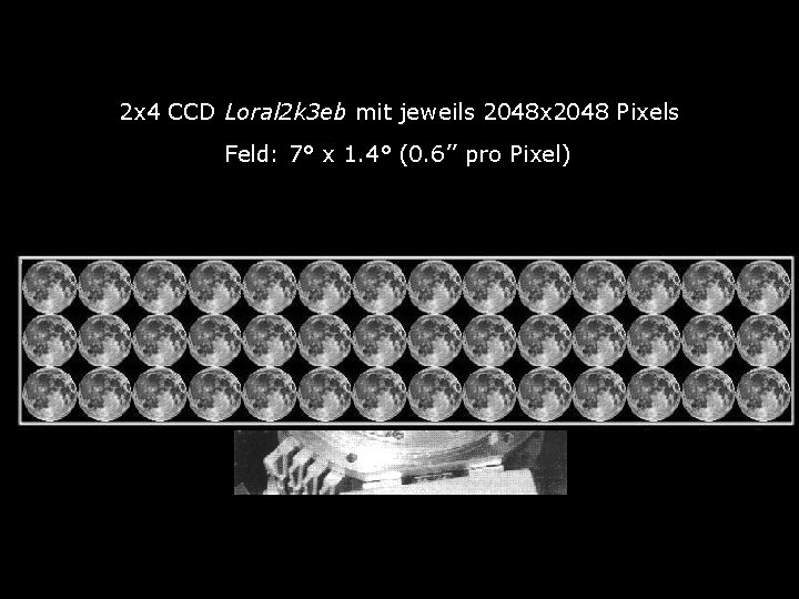2 x 4 CCD Loral 2 k 3 eb mit jeweils 2048 x 2048