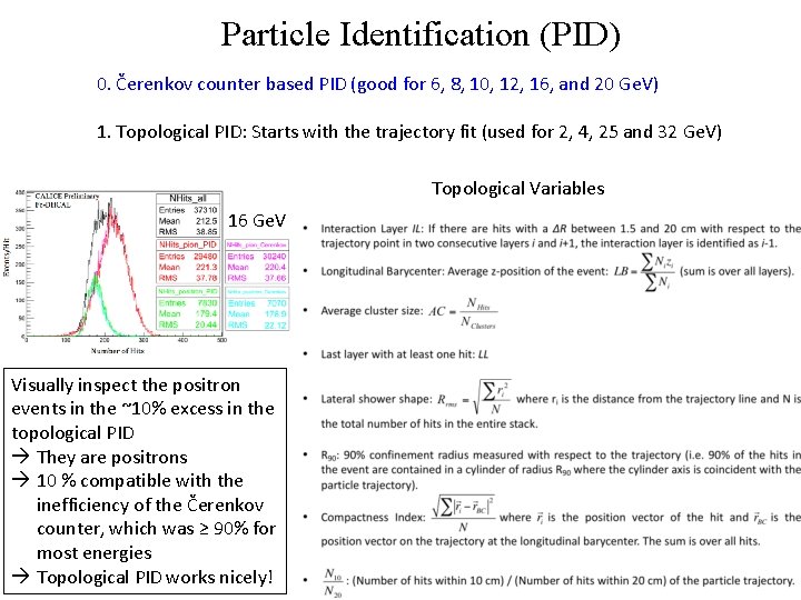 Particle Identification (PID) 0. Čerenkov counter based PID (good for 6, 8, 10, 12,