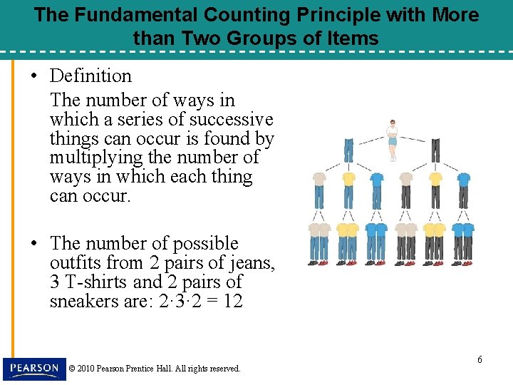 The Fundamental Counting Principle with More than Two Groups of Items • Definition The