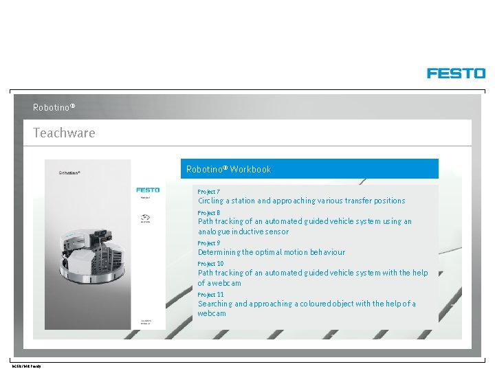 Robotino® Teachware Robotino® Workbook Project 7 Circling a station and approaching various transfer positions