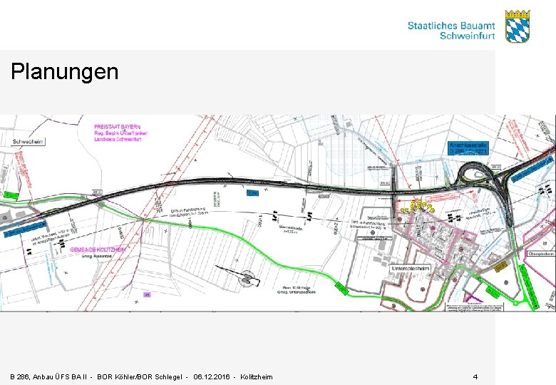 Planungen B 286, Anbau ÜFS BA II - BOR Köhler/BOR Schlegel - 06. 12.