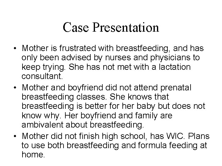 Obstacles to Breastfeeding in the US and Strategies