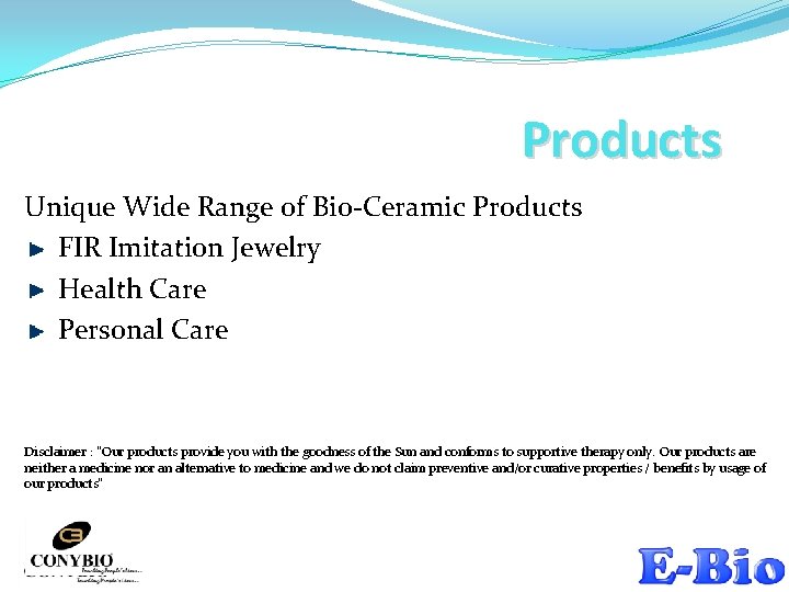 Products Unique Wide Range of Bio-Ceramic Products FIR Imitation Jewelry Health Care Personal Care