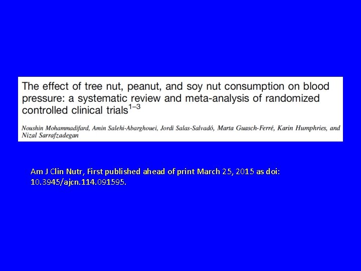 Am J Clin Nutr, First published ahead of print March 25, 2015 as doi: