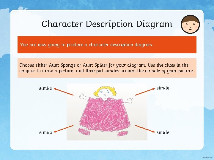 Character Description Diagram You are now going to produce a character description diagram. Choose
