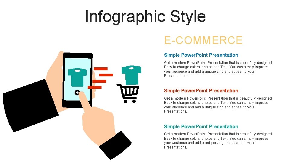 Infographic Style E-COMMERCE Simple Power. Point Presentation Get a modern Power. Point Presentation that