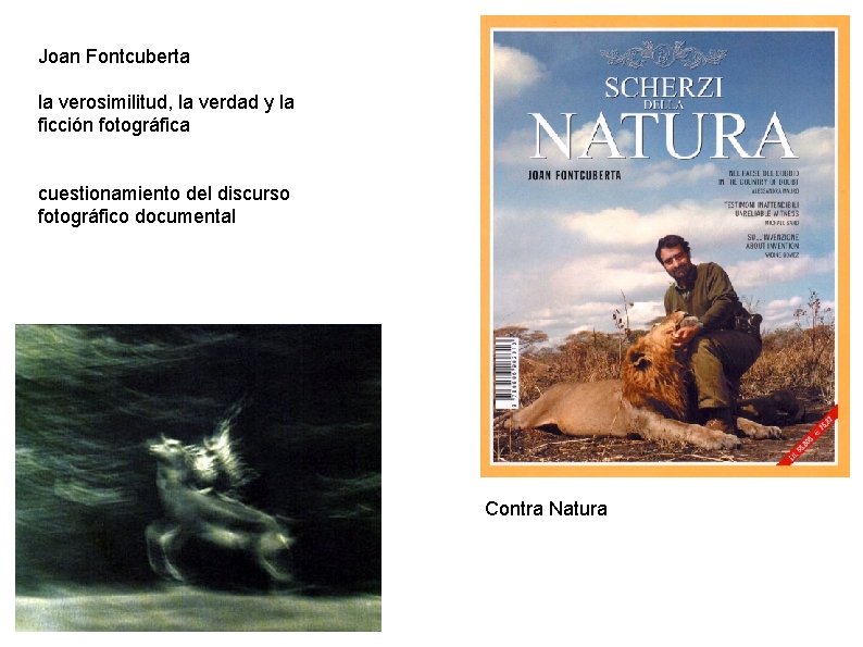 Joan Fontcuberta la verosimilitud, la verdad y la ficción fotográfica cuestionamiento del discurso fotográfico