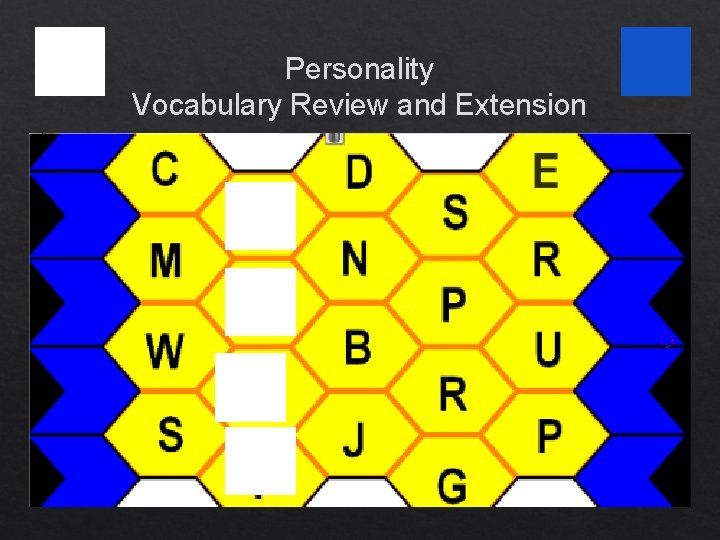 Personality Vocabulary Review and Extension 