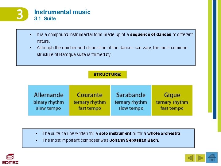 Instrumental music 3. 1. Suite • It is a compound instrumental form made up