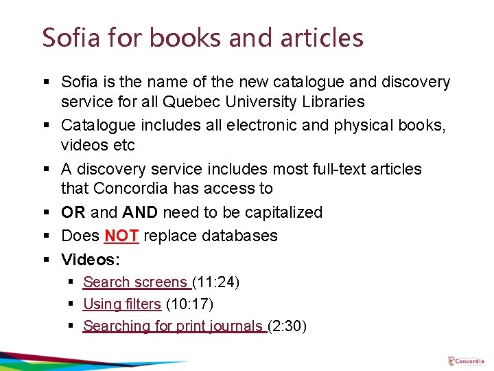 Sofia for books and articles § Sofia is the name of the new catalogue